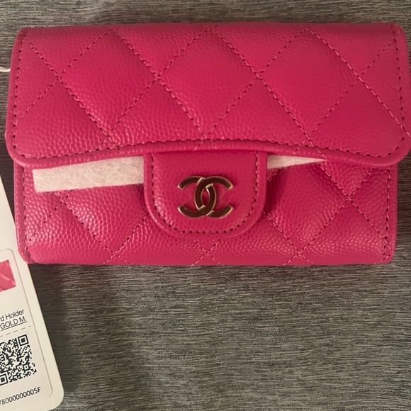 SOLD Chanel card holder flap NWTS - Picture 2 of 2